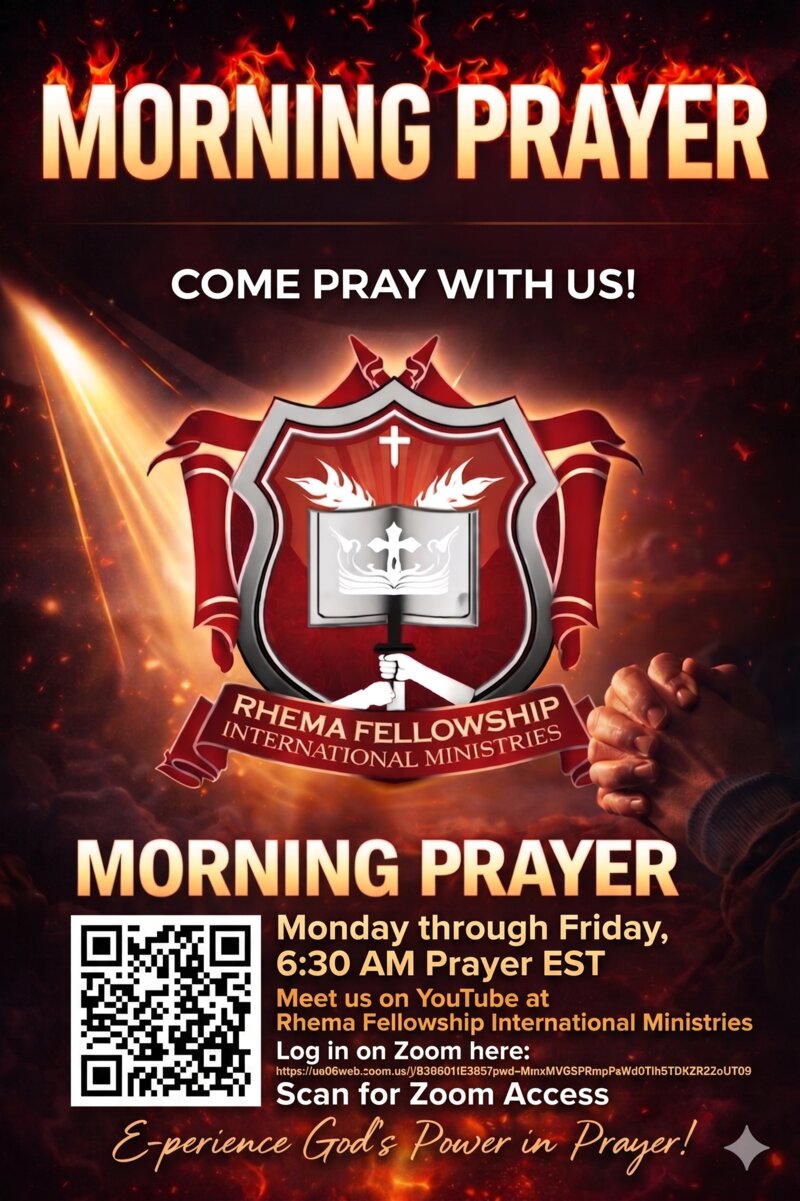 Morning Prayer — Come Pray With Us! Monday through Friday, 6:30 AM EST on YouTube and Zoom